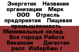 Энергетик › Название организации ­ Марк 4, ООО › Отрасль предприятия ­ Пищевая промышленность › Минимальный оклад ­ 1 - Все города Работа » Вакансии   . Дагестан респ.,Избербаш г.